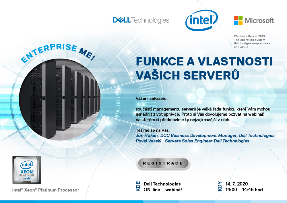 FUNKCE A VLASTNOSTI VAŠICH SERVERŮ